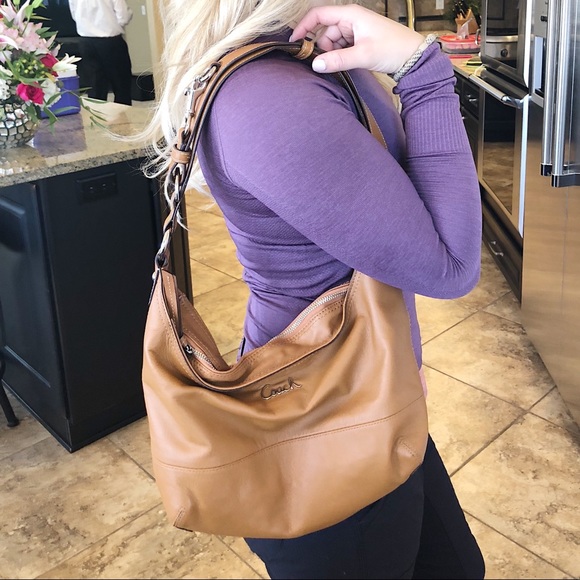 Slouchy Luggage Coach Purse - Picture 1 of 3